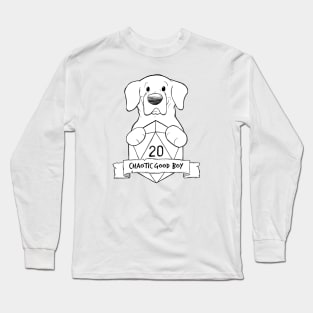 Smaller Print - Chaotic Good Boy Long Sleeve T-Shirt